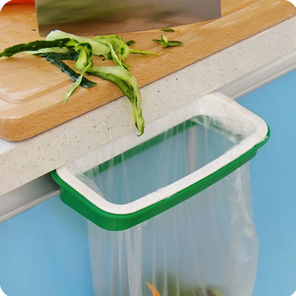 

Trash Garbage Bag Rack Attach Holder/Over Cabinet cupboard Door Kitchen Bathroom