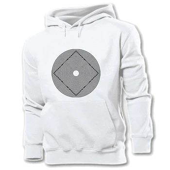 

Geometry FIG illusion Art Lol Ur Not Arrow tie Christmas crackers people White Women's Pattern Hoodie Sweatshirt Hooded Pullover
