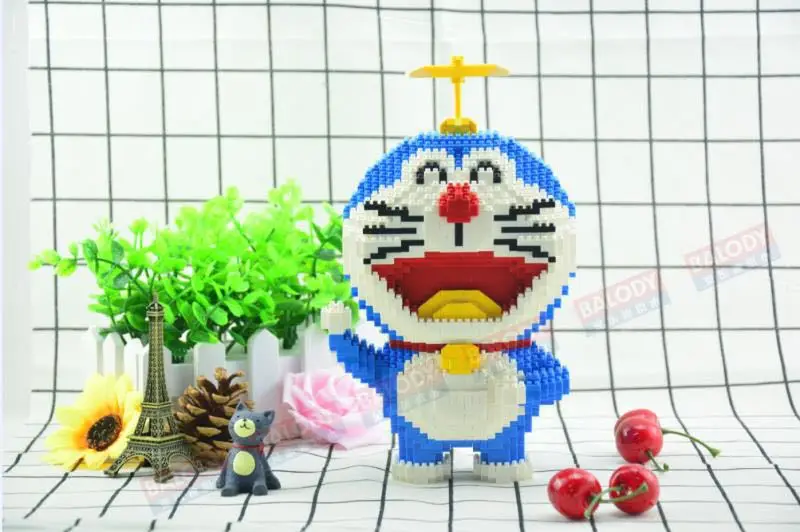 Balody 16027 мультфильм аниме Дораэмон синий кот животных Pet DIY 3D модель