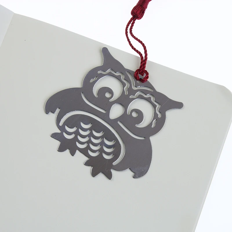 Chic Adorable Owl Bookmarks Notepad Bookmark Memo Stationery Book Tags Student Supplies