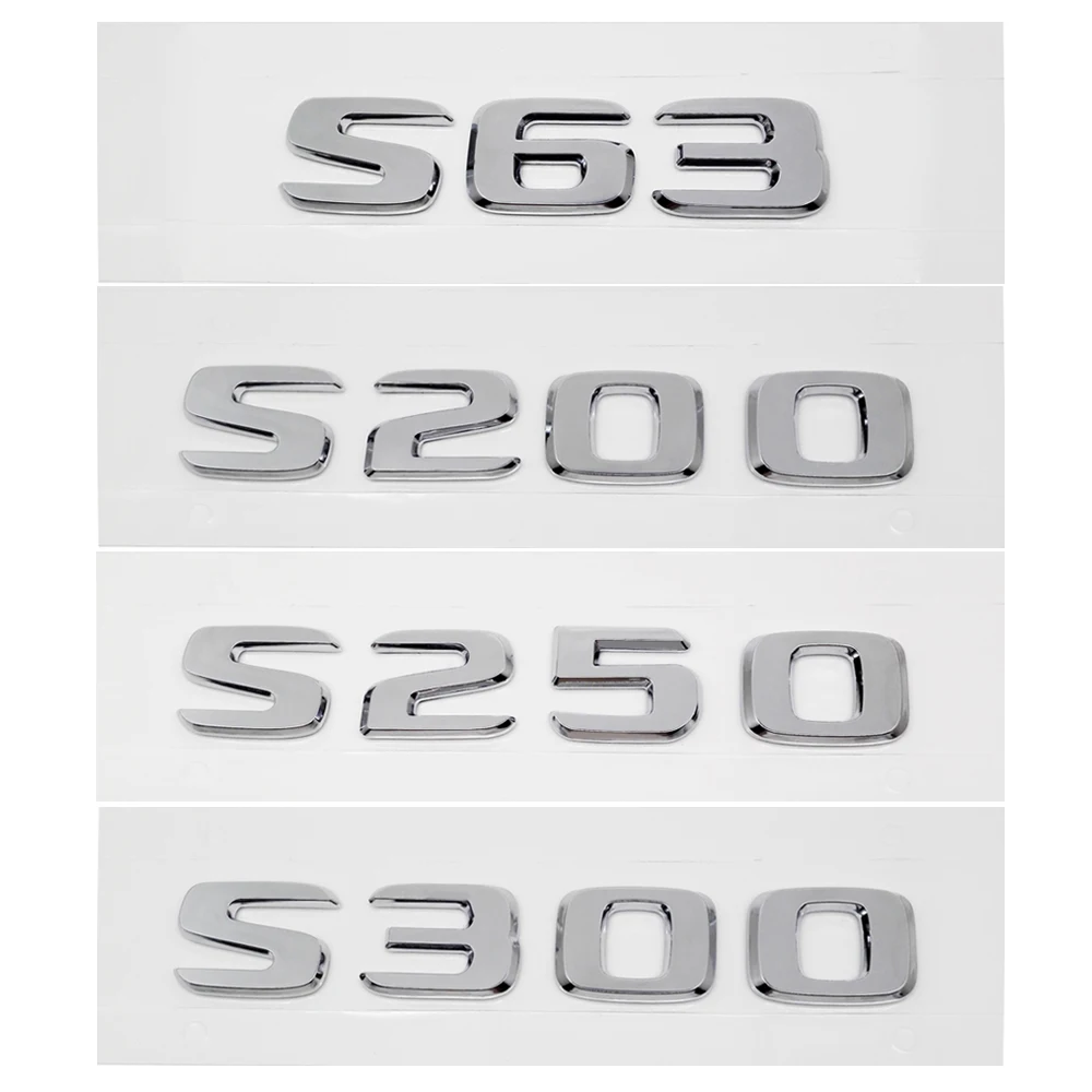 Экстерьера автомобиля аксессуары Пластик Стикеры Эмблема Для Mercedes-BENZ S63 S200 S250 S300 S300L S320 S320L S350 S500 S500L S600 S600L