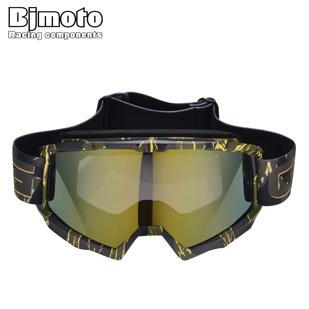 Bjmoto мотокросса Sking сноуборд очки УФ Анти Туман Лыжные Скейт катание на снегоходе