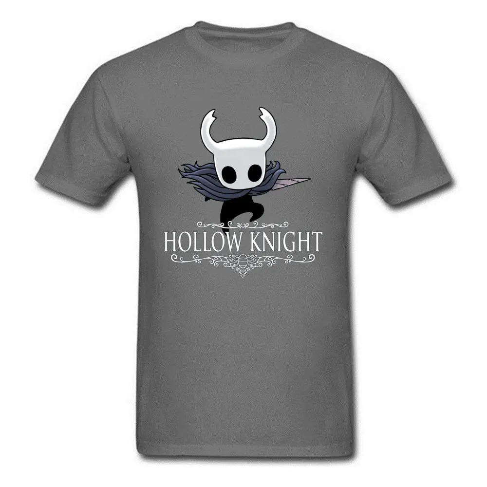 Hollow Knight 18603 O Neck Top T-shirts Summer Fall Tops T Shirt Short Sleeve Company 100% Cotton Summer Tops Tees Normal Men Hollow Knight 18603 carbon