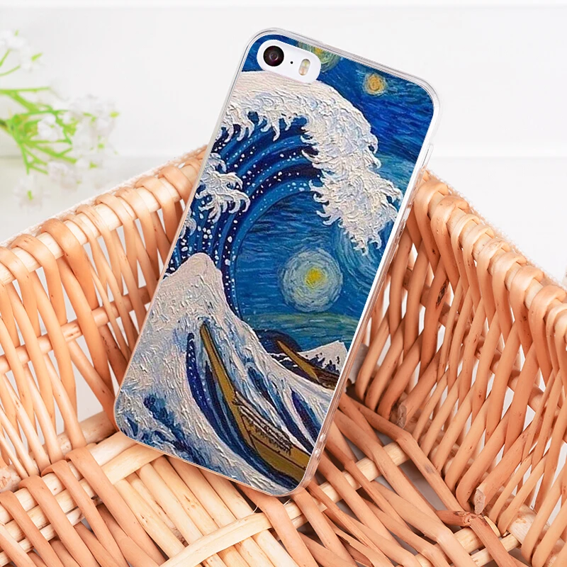 MaiYaCa Wave Art японские зеленые Illust Coque чехлы для телефонов iPhone 11 Pro Max 8 7 6S Plus X XS XR XSMAX - Цвет: 16