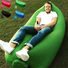 Inflatable Bean Flatfish Sleeping Bed Sofa Air Bag Outdoor Beach Picnic Camping Hiking Outdoor Sun Lounge Chairs Free Shipping