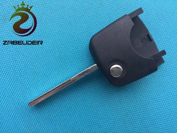 

10pcs/lot of New Replacement Key round head blank blade cover Case For VW 2 3 button remote key shell blank uncut blade no logo