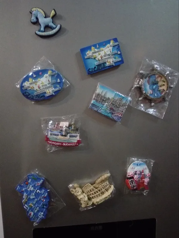 Japan Mt. Fuji Sumo Kimono Geisha Tourist Souvenir Figures Fridge Magnets - Buyers Show 1