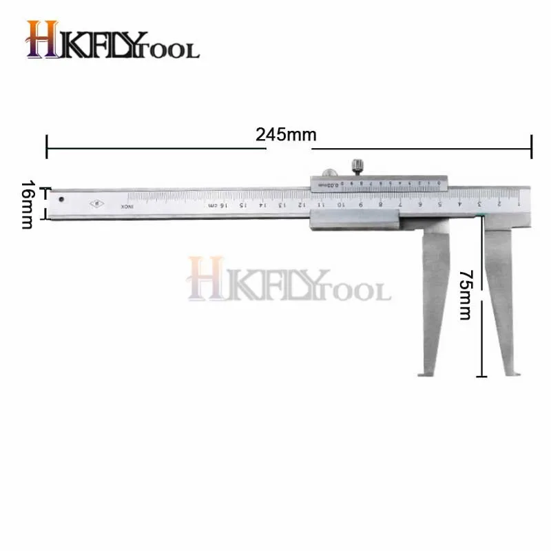 Внутренний диаметр штангенциркуля 10-160 мм стальные измерительные инструменты внутренний паз штангенциркуль Measur измерительный инструмент