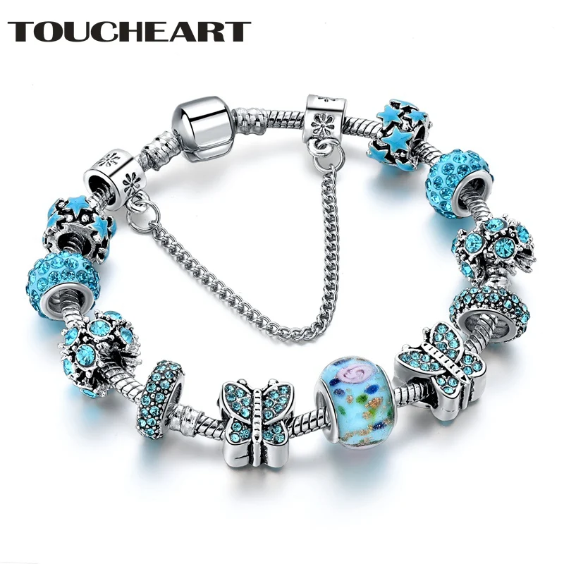 

TOUCHEART Crystal Charm Glass Beads Bracelets & Bangles Tibetan Bracelets For Women Handmade Jewelry Making Bracelet SBR170016