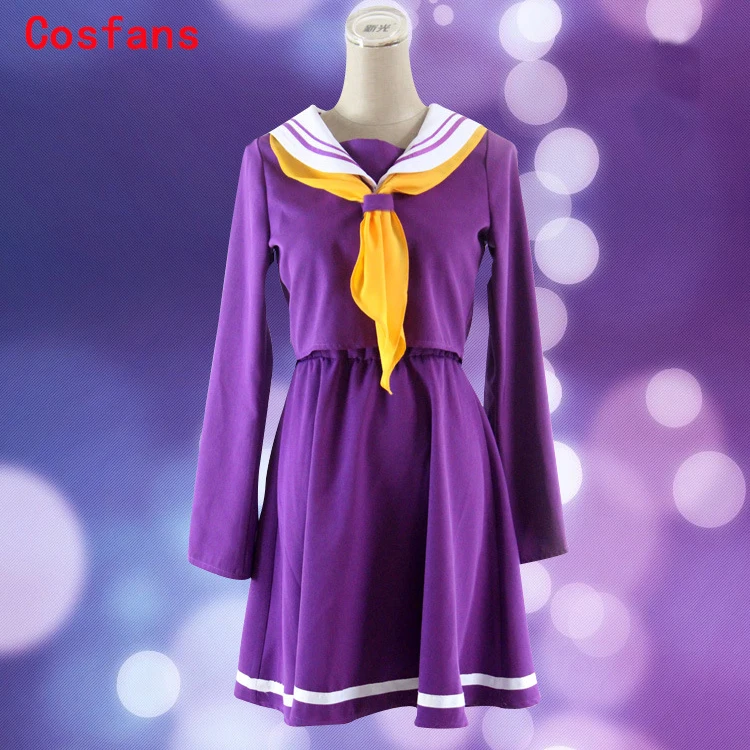 COSFANS новинка без игры жизни косплей костюм Shiro Хэллоуин женская одежда carival платье