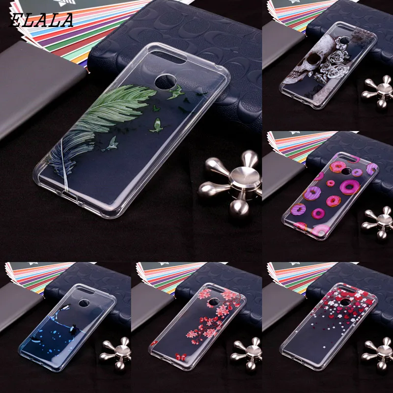 

TPU case sFor Huawei Y6 Prime 2018 Case For coque Huawei Y6 Prime 2018 case Clear Silicon Cartoon cover Mobile Phone Cases Shell