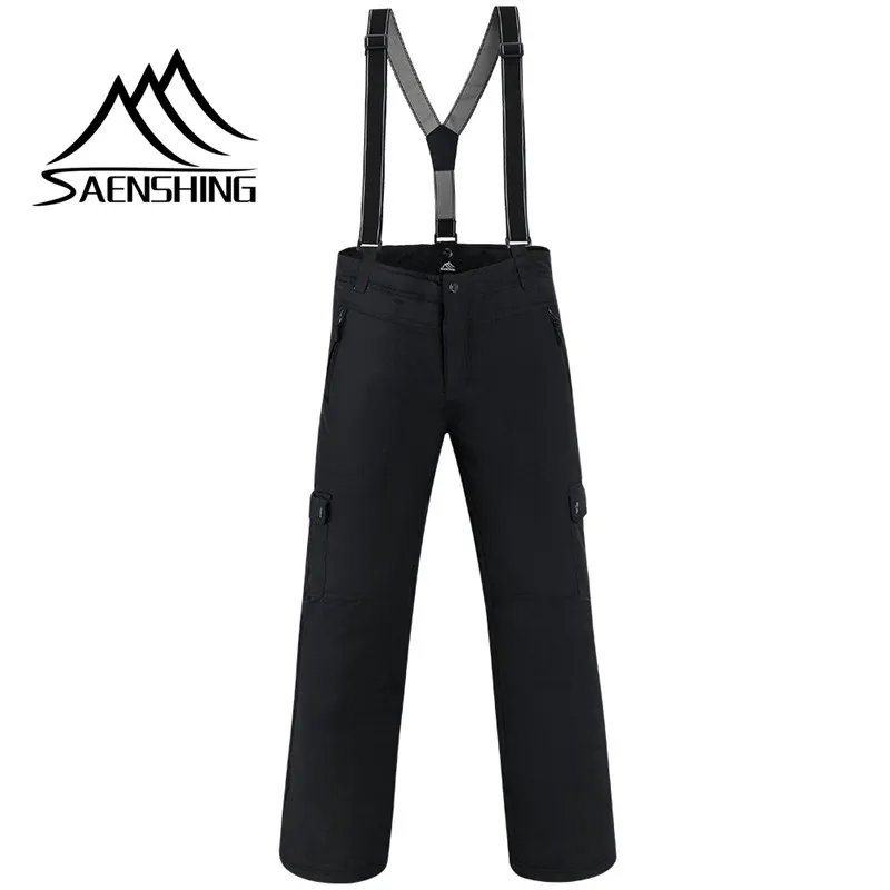 SAENSHING Men Winter Waterproof Outdoor Pants Super Warm Snowboard Snow