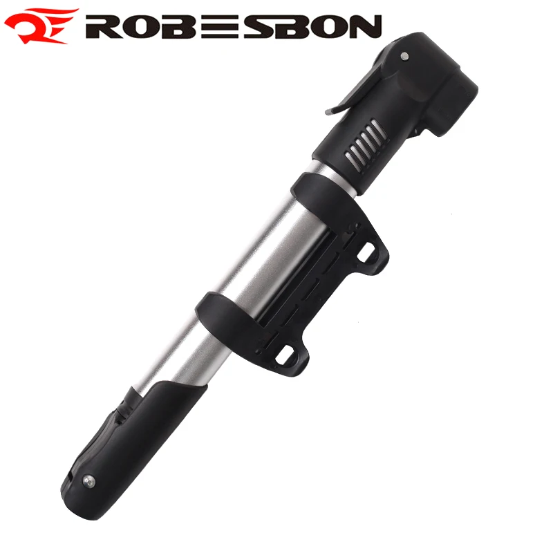 

ROBESBON Portable Mini Aluminum Bicycle Pump Bike Accessories Cycling Pompa Bisiklet Pompe Per Bici Woods Schrader Presta Valve