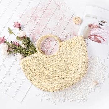 

Realer Women Handbag Handmade Straw Fashion Tote Bag Rattan Bag High Quality Bamboo Luxury Designer 2020 New for Summer Beach