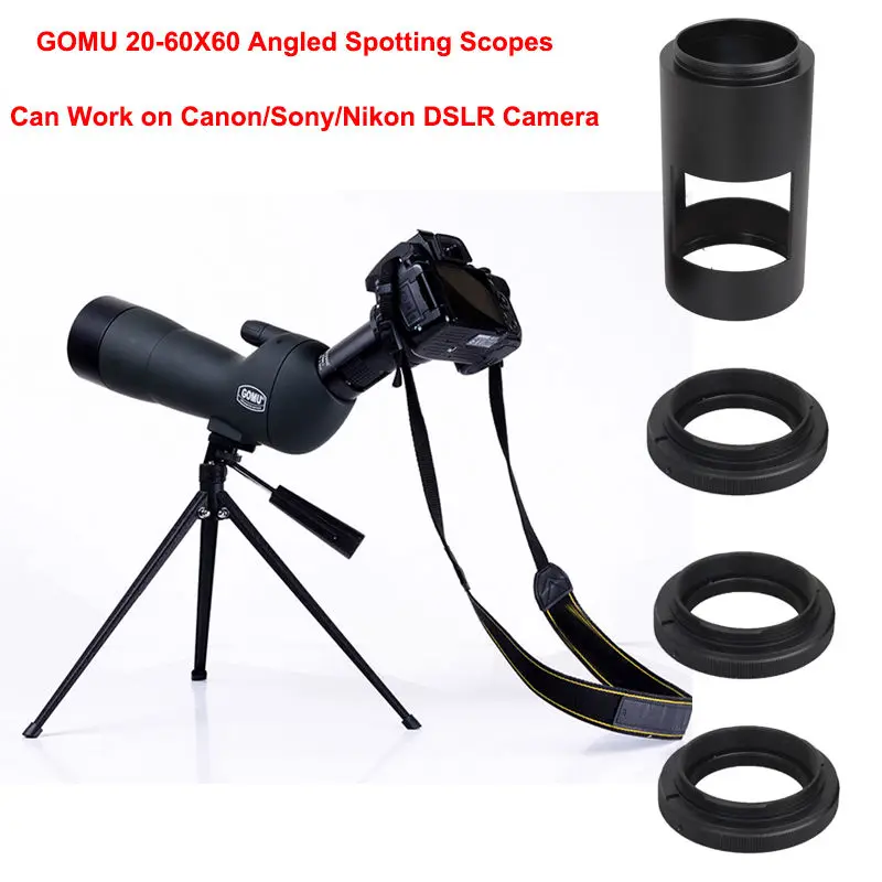 Gomu 2060x60 Ae Zoom Angled Spotting Scope 60mm 350*100*75 Multi