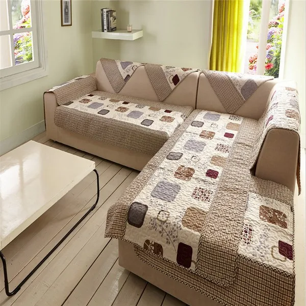 Us 5 3 Sunnyrain 1 Piece Sectional Sofa Towel Polyester Cover For Couch Slipcovers Machine Washable In From Home