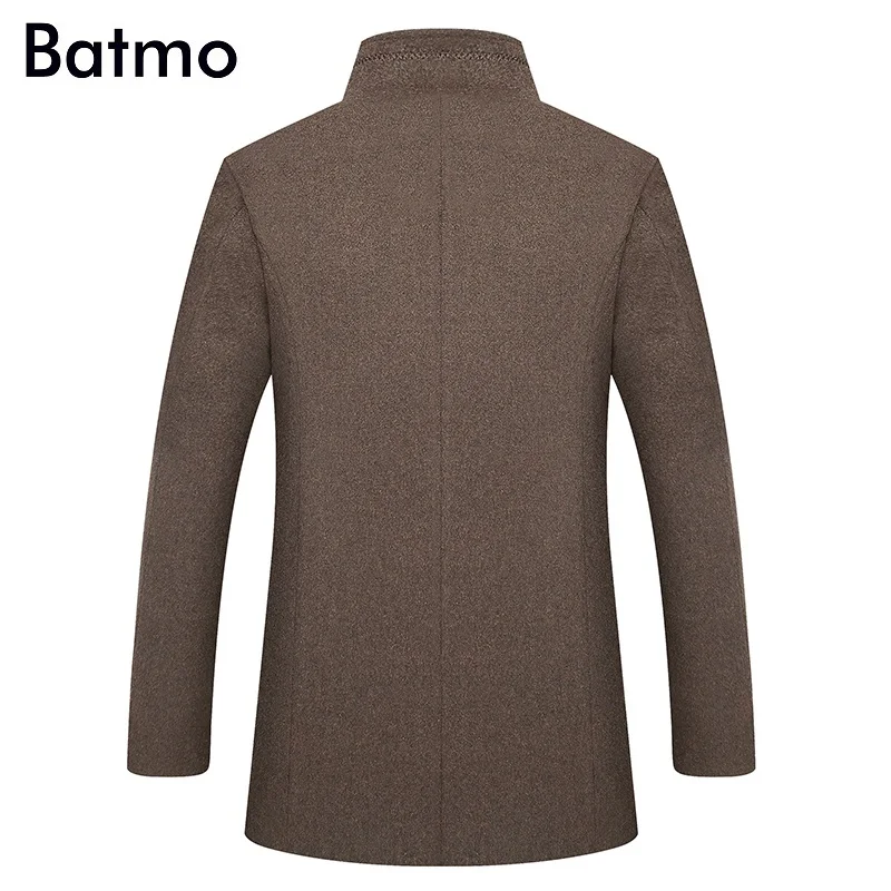 Kopen Batmo 2019 Nieuwe Aankomst Winter Hoge Kwaliteit Wol Thicked Trenchcoat Mannen, Mannen Grijze Wollen Jassen, plus Size M 6XL, 1818