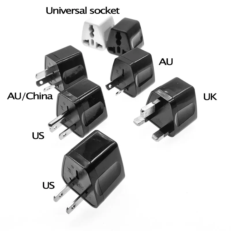 2 шт. Новый универсальный адаптер для путешествий адаптер американский стандартный без каблука булавки 10A конвертер Канада Япония США