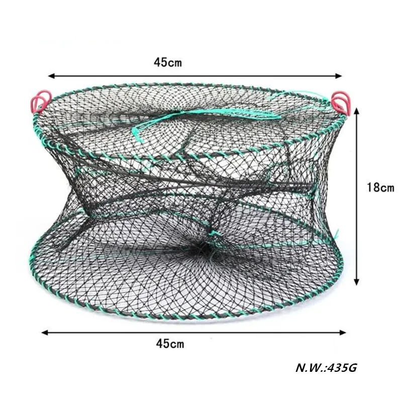 Strong Sea crabs cage turtle cage shrimp cage fish cage folding round cage pesca fishing net fishing net nylon fishing network