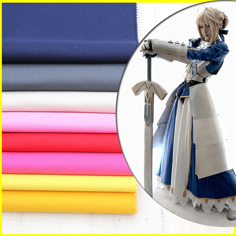 100*150cm Uniform Fabric Cosplay Clothing Solid Color Overalls Apron