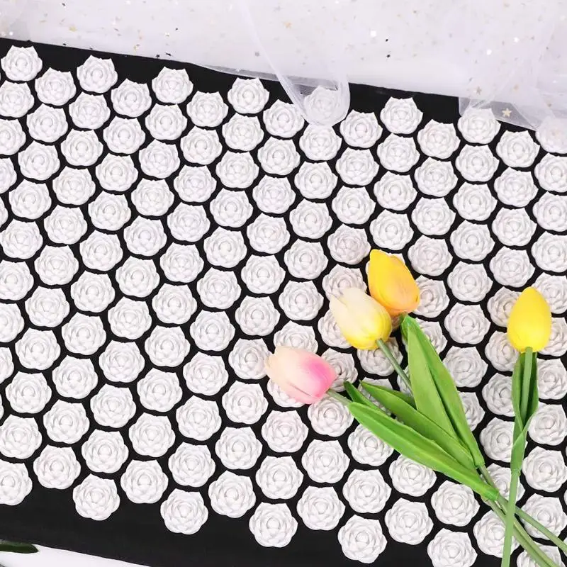 Acupuncture Massage Pad Lotus Needle Prick Acupoint Massager Yoga Mat Cushion for Neck Back Pain Relief Muscle Stress Relax Acupuncture Massage Pad Lotus Needle Prick Acupoint Massager Yoga Mat Cushion for Neck Back Pain Relief Muscle Stress Relax