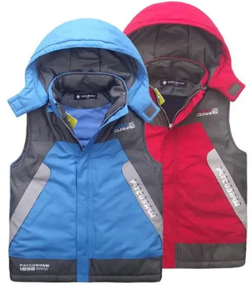 new 2018 children's waistcoat plus velvet and cotton warm coat vest cotton vest outdoor casual jacket