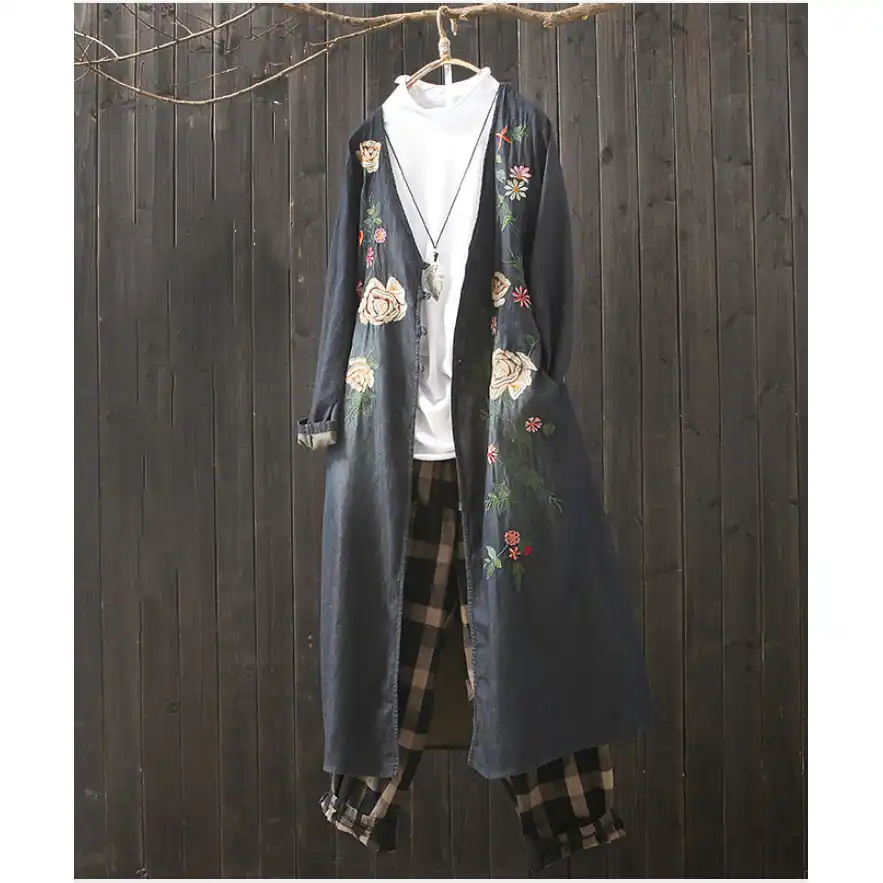 ロードブロッキング 何 出席する デニム ロング コート 19 Rainbowpaintingkelowna Com