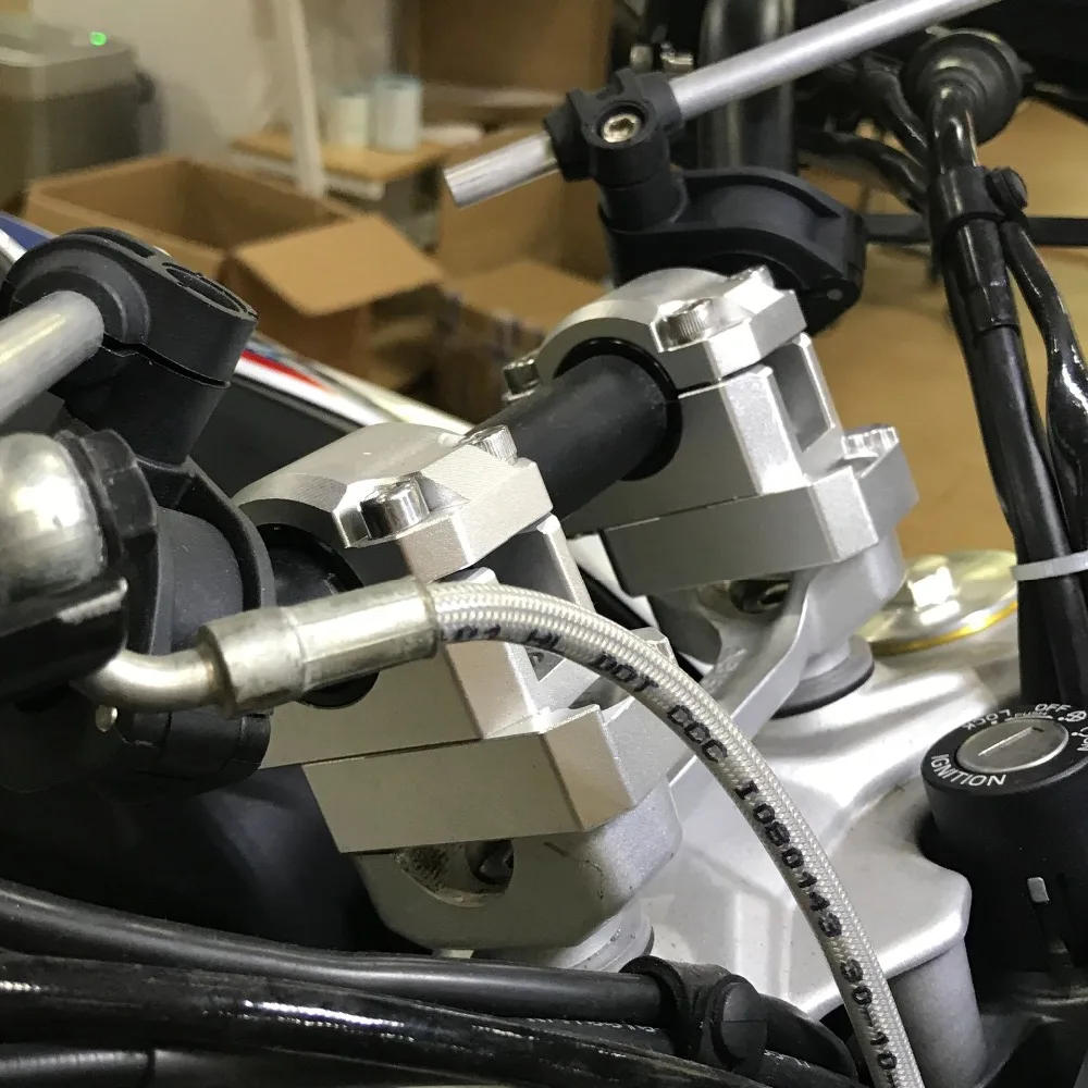 Универсальный алюминиевый руль мотоцикла Riser Kit Rise 28 мм 22 мм бар зажим Крепление для Honda ATV Скутер Kawasaki BMW KTM Yamaha