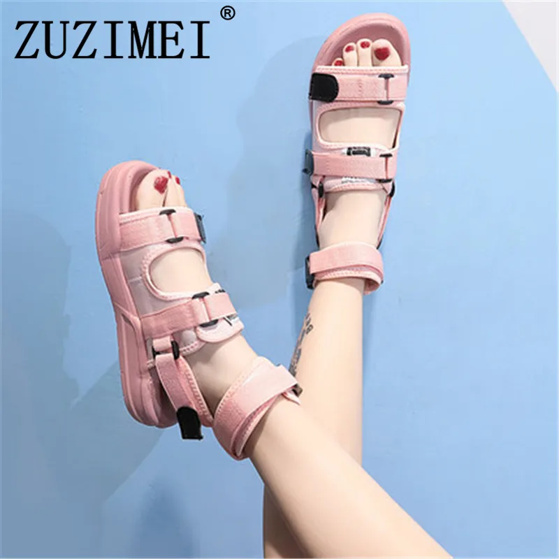 

Wedges Shoes For Women Platform Sandals Plus Size 35-40 Summer Gladiator Sandals 2019 Flip Flop Chaussures Femme Flats Sandals