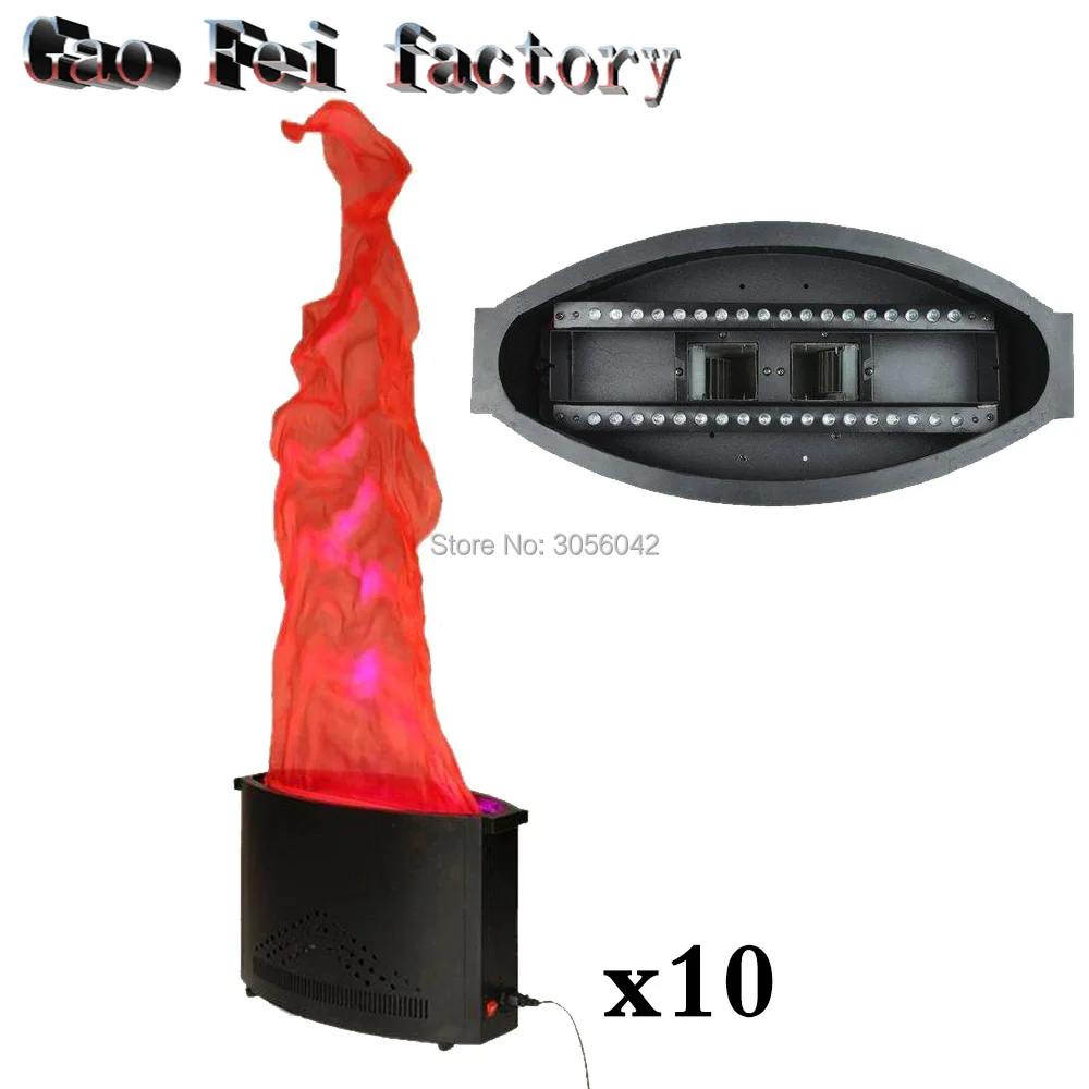 

10pcs/lot Flame Electronic Simulation Vertical Bar Decoration Brazier Led Stage Lights