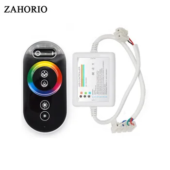 

ZAHORIO RGB Touch Panel Controller DC 12-24V RF Wireless Remote Control for RGB LED Strip