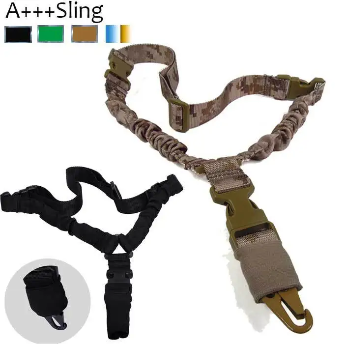 AAA Heavy Tactical One 1 Single Point Sling Adjustable Bungee Rifle