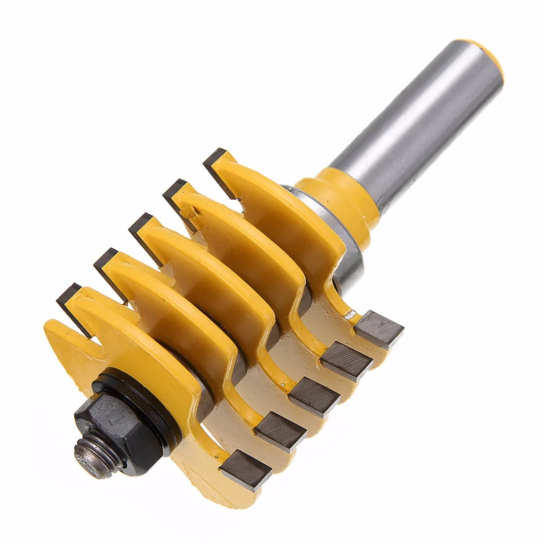 1/2 inch Shank Adjustable Box & Finger Joint Router Bit  Cone Tenon For Woodworking Cutter Power Tool