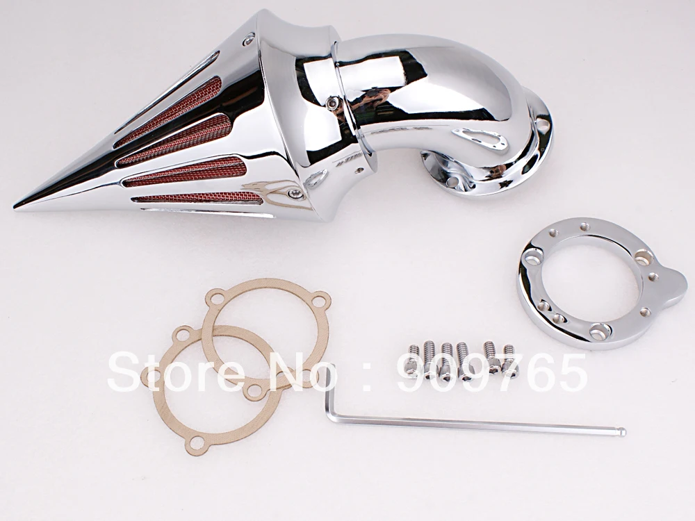 Chrome Cone Spike Air Cleaner Intake Filter Kit For Harley CV Carb Delphi V Twinin Air Filters