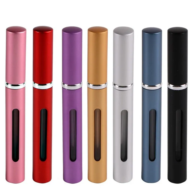 

5ml Refillable Mini Perfume Bottle With Spray Scent Pump Empty Cosmetic Portable Containers Spray Atomizer Bottle For Travel