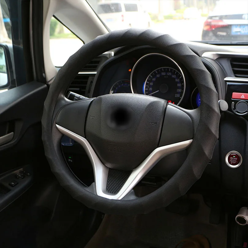 1 шт. Универсальный черный мягкий силиконовый авто чехол рулевого колеса автомобиля протектор против скольжения