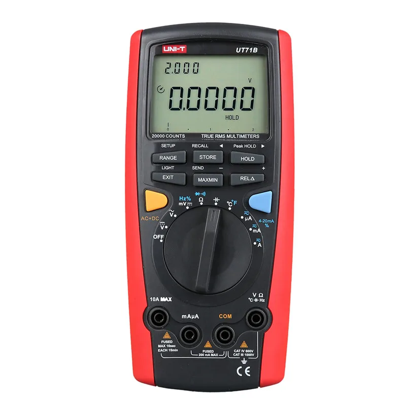 

UNI-T Digital Multimeter UT71B multimeter auto range AC/DC current voltage USB true RMS REL Resistance test LCD multimeter unit