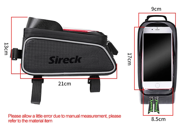 Sireck велосипед мешок 6 ''сенсорный экран водонепроницаемый чехол для телефона велосипед седло мешок передней корзина Руль Велоспорт сумка Bolsa Bicicleta