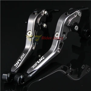 Vermelho plus bn Titânio para Benelli Alavancas de Freio de Embreagem Logotipo Bn302 302 2015 2016 Cnc Dobrável Extensíveis da Motocicleta 10 cordas e cabos