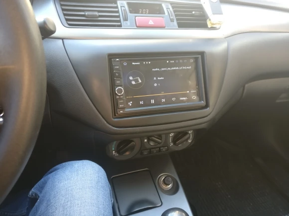 2 Din Автомобильная стерео панель подходит для 2006 Mitsubishi Lancer IX facia Dash ободок комплект для переоборудования крышка отделка Радио панель