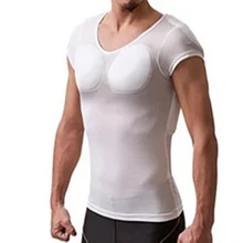 Невидимое нижнее белье для мышц, тонкое Мужское нижнее белье, ультратонкое Мужское нижнее белье с имитацией груди, увеличивающая форму, мужская одежда