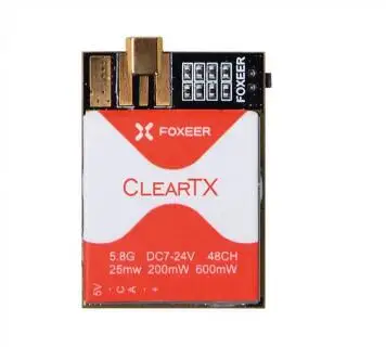 Foxeer ClearTX 5,8 Г 48CH 25/200/600 МВт Регулируемый Мощность передатчик видео с диапазон и ямы режим