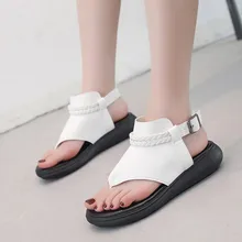 Fashion Ladies Summer Flat-Bottomed Flip-Flops Casual Wild Beach Sandals flat casual summer sandals women sandals high heels