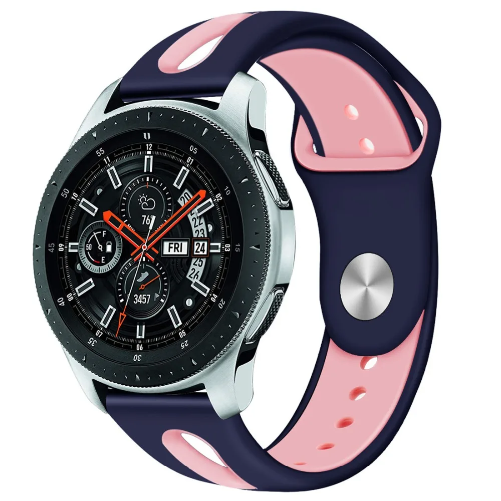 22 мм gear S3 Frontier спортивный силиконовый ремешок для samsung Galaxy Watch 46 мм сменный Ремешок Браслет huawei аксессуары GT