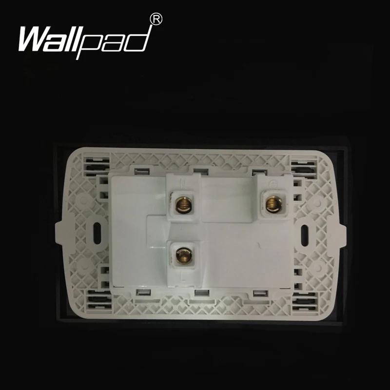 Высокое качество Wallpad 120 мм* 72 мм 110 V-250 V 15A США Австралия, Новая Зеландия, Стандартный белый Стекло двойная Настенная Розетка Powerpoint разъем