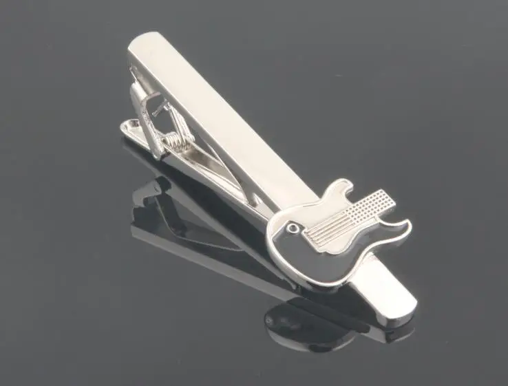 10pcs/lot Fashion Guitar Tie Clips Pins Bars Copper Enamel Shape Clip Cute Designed Men's Jewelry Accessory | Украшения и