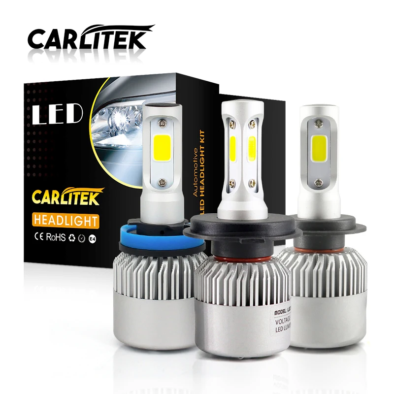 

2Pcs H4 LED H7 H11 H8 9006 HB4 H1 H3 HB3 Auto S2 Car Headlight Bulbs 72W 8000LM Automobiles Car Styling 6500K 4300K 8000K