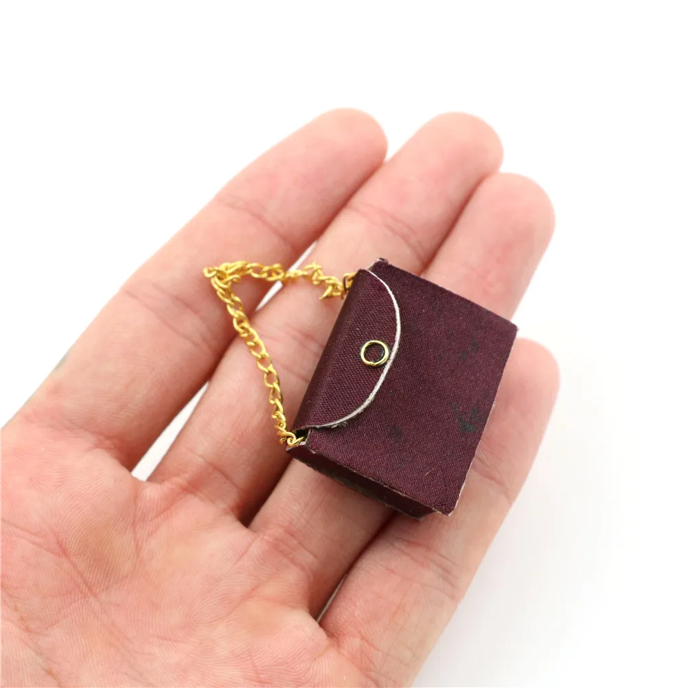 

2018 New Miniature Fashion Bag Handbag Model Toy Accessories 1/12 Scale Dollhouse Girl Party Game Play Gift
