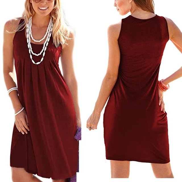 maroon sundress