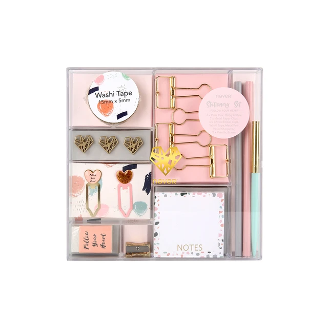 Pink Stationery Kit for Office Supplies Shopkins Stationery Set Gift